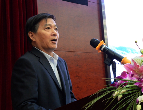 91麻豆国产福利品精電（diàn）機60周年大會安徽省機械協會金建國發言