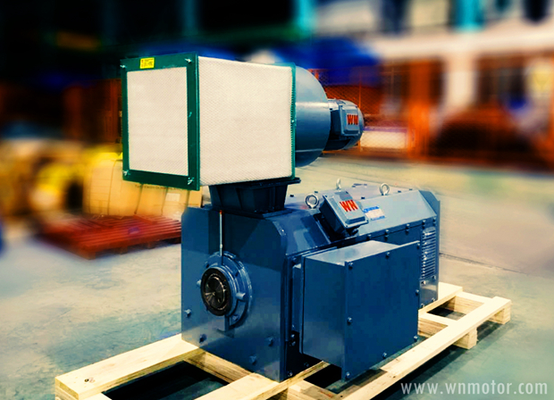 皖（wǎn）南電機為國內某鋼廠（chǎng）定（dìng）製的（de）YXVF電機順利按時交付